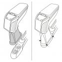 Apoyabrazos específico AR9 para Fiat 500 / S / C, Abarth 500 (2007-2015)