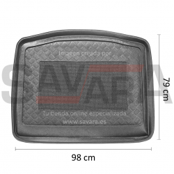 Protector de maletero para Ford Focus III 3/5 puertas (2010-2018) (sin rueda de repuesto completa)