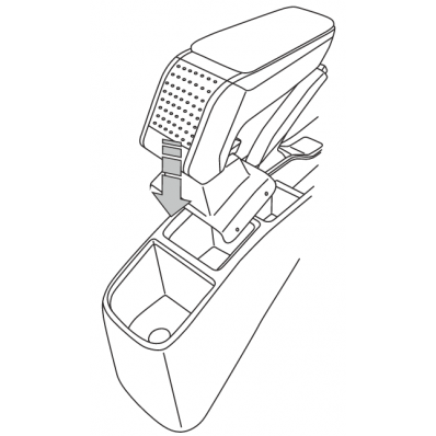 Apoyabrazos específico AR10 para Honda Jazz IV (2015-)