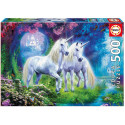Puzzle Educa 500 piezas Unicornios en el Bosque