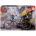 Puzzle Educa 500 piezas Bicicleta con Flores