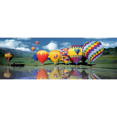 Puzzle Educa 1000 piezas Globos en el Lago Panorama