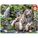 Puzzle Educa 1000 piezas Tigres Blancos de Bengala