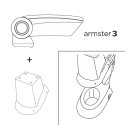 Apoyabrazos específico AR12 para Renault Clio III Collection (2005-), Grand Tour (2008-2013)