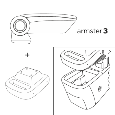 Apoyabrazos específico AR12 para Opel Astra J (2010-2015)