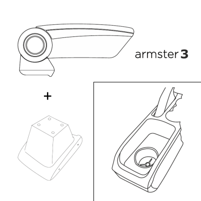 Apoyabrazos específico AR12 para Ford Fiesta VI (2008-)