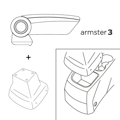 Apoyabrazos específico AR12 para Ford C-Max II (2010-)