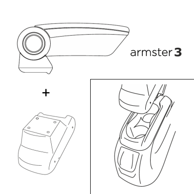 Apoyabrazos específico AR12 para Citroën C-Elysée II (2013-)