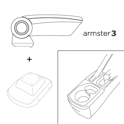 Apoyabrazos específico AR12 para Opel Corsa F (2019-)