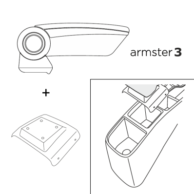 Apoyabrazos específico AR12 para Honda Jazz IV (2015-)