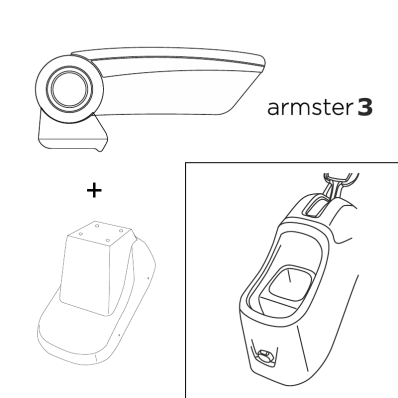 Apoyabrazos específico AR12 para Citroën C3 III Aircross (2017-2020)