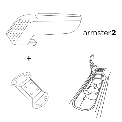 Apoyabrazos específico AR9 para Subaru BRZ, Toyota GT86 (2012-2021)