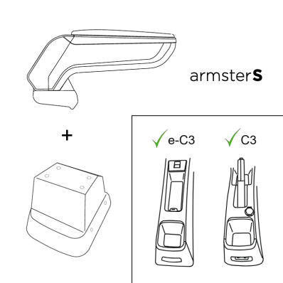 Apoyabrazos específico AR10 para Citroën C3 IV, e-C3, C3 Aircross, e-C3 Aircross (2024-)