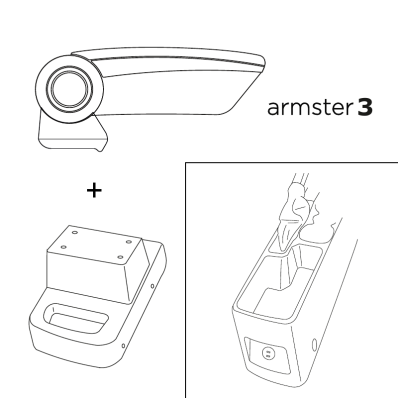 Apoyabrazos específico AR12 para Ford Tourneo Courier II (2023-)