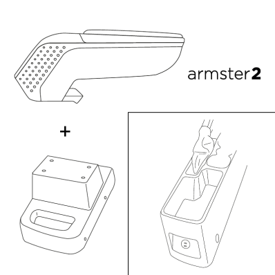 Apoyabrazos específico AR9 para Ford Tourneo Courier II (2023-)
