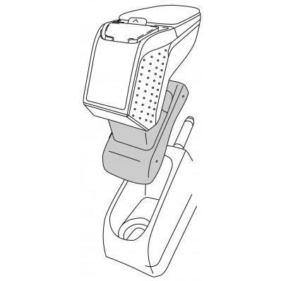 Apoyabrazos específico AR9 para Citroën C3 II (2009-), DS3 (2010-)