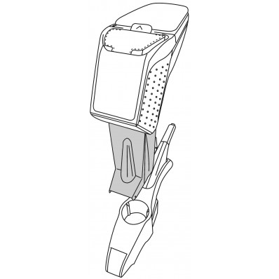 Apoyabrazos específico AR9 para Fiat Panda II Classic (2004-2011)