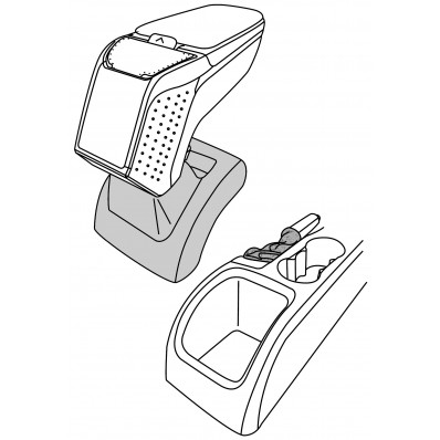 Apoyabrazos específico AR9 para Ford Focus II (2005-2011)