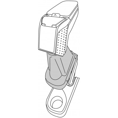 Apoyabrazos específico AR9 para Renault Clio IV (2012-)