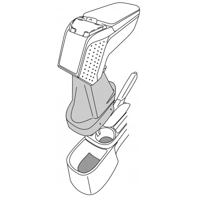 Apoyabrazos específico AR9 para Toyota Yaris III (2012-)