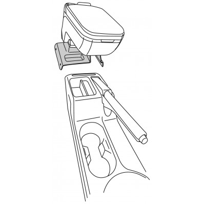 Apoyabrazos específico AR9 para Volkswagen Caddy III (2004-), Touran (2003-)