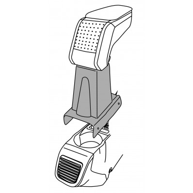 Apoyabrazos específico AR10 para Fiat Doblò Panorama (2009-)