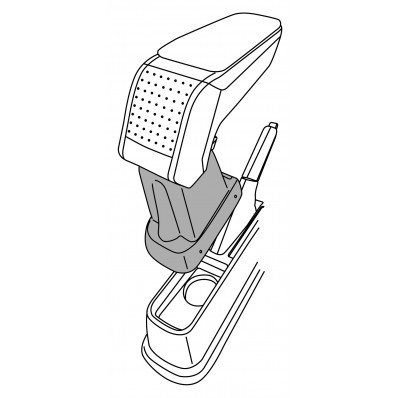 Apoyabrazos específico AR10 para Fiat Linea (2007-), Grande Punto (2005-2012), Punto Evo (2009-2012)