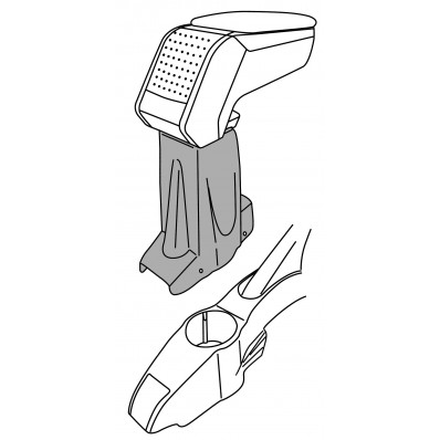 Apoyabrazos específico AR10 para Fiat Panda II Classic (2003-2012)