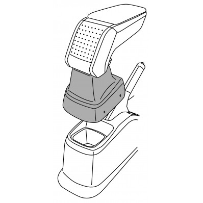 Apoyabrazos específico AR10 para Fiat Sedici, Suzuki SX4 (2006-)