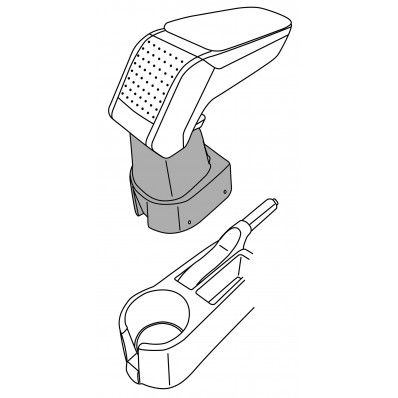 Apoyabrazos específico AR10 para Hyundai Getz (2005-2008)