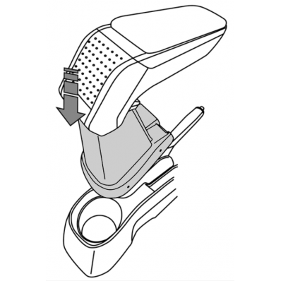 Apoyabrazos específico AR10 para Toyota Yaris III (2014-)